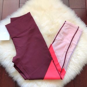 NWT Fabletics high waisted 7/8 zone leggings S!